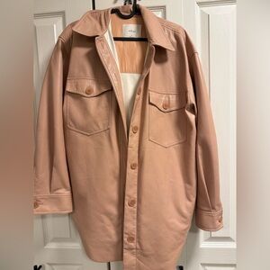 Wilfred Ganna Vegan Leather Shirt Jacket